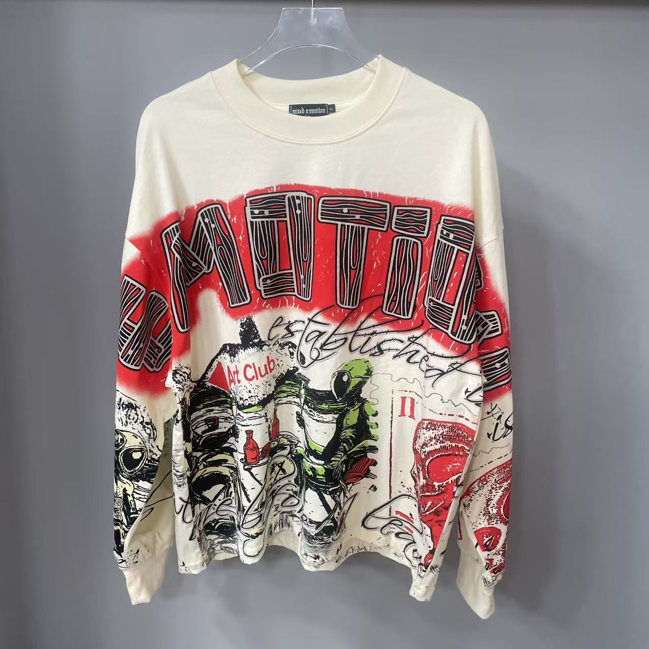 Vintage Old Fashion - High Quality Designer MIXED-EMOTION Long sleeved