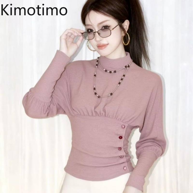 Vintage Women Fashion - Kimotimo Fashion Long Sleeve Top Women