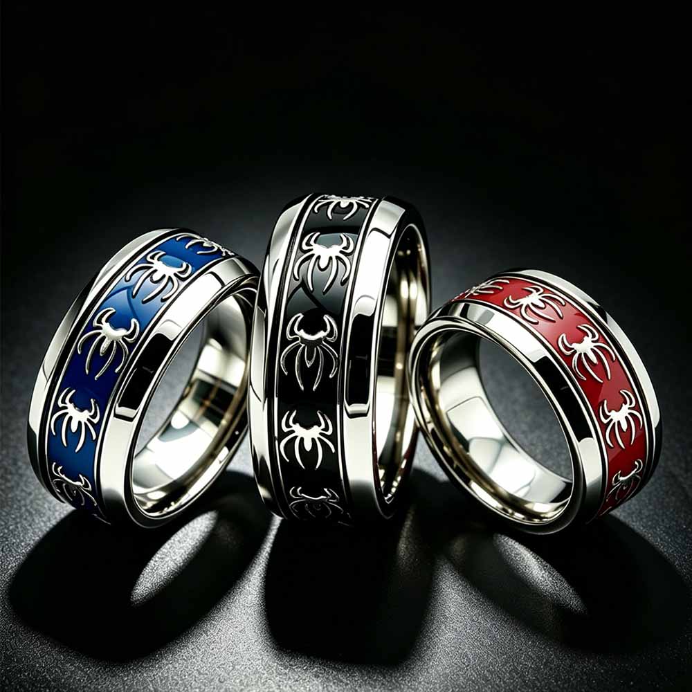 New Vintage Punk Spider Ring 3 - Vintage Fashion Wholesale recension och pris