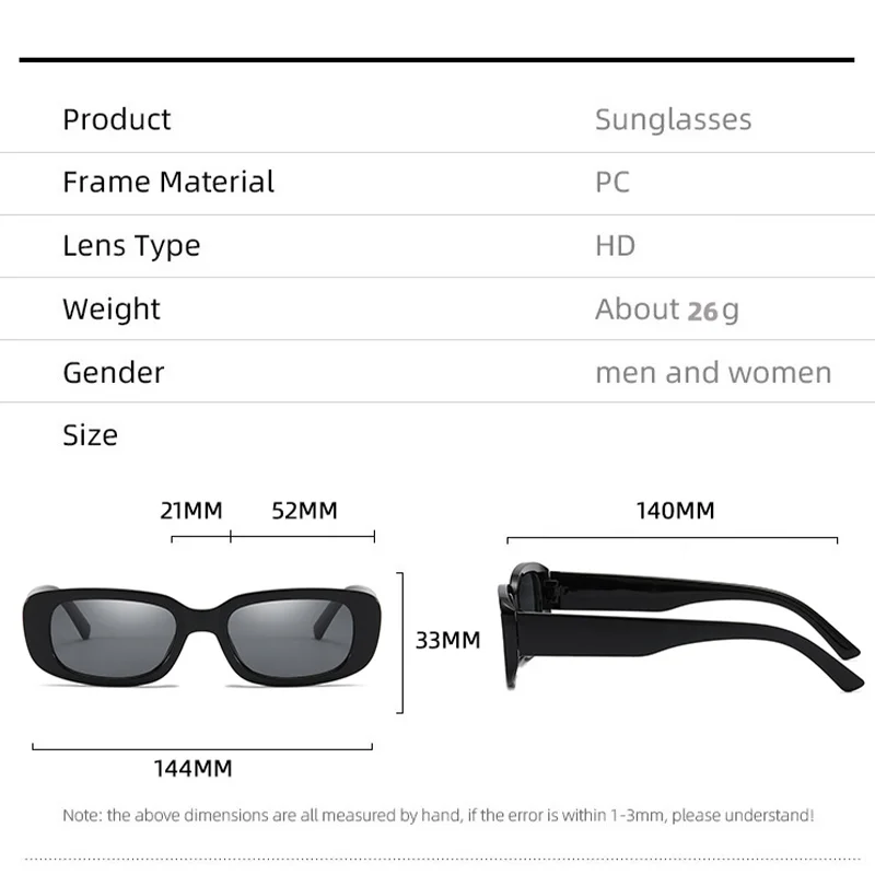 Vintage Small Square Sunglasse - Vintage Fashion Images recension och pris