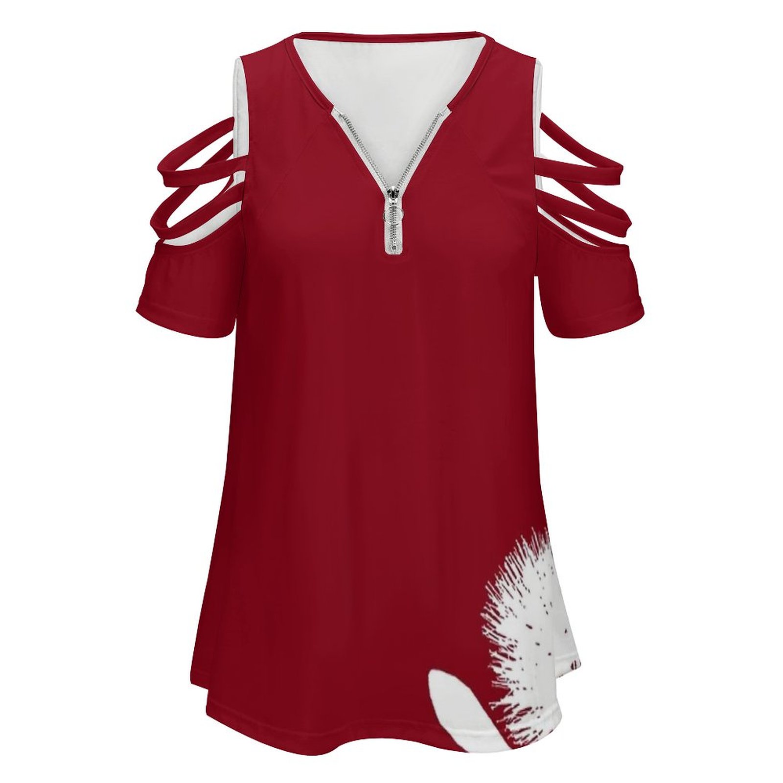 Pohutukawa-White On Red Women  - Vintage Fashion Nz recension och pris