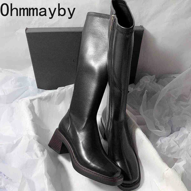 Vintage Thick Heel Women Knee  - Vintage Old Fashion recension och pris