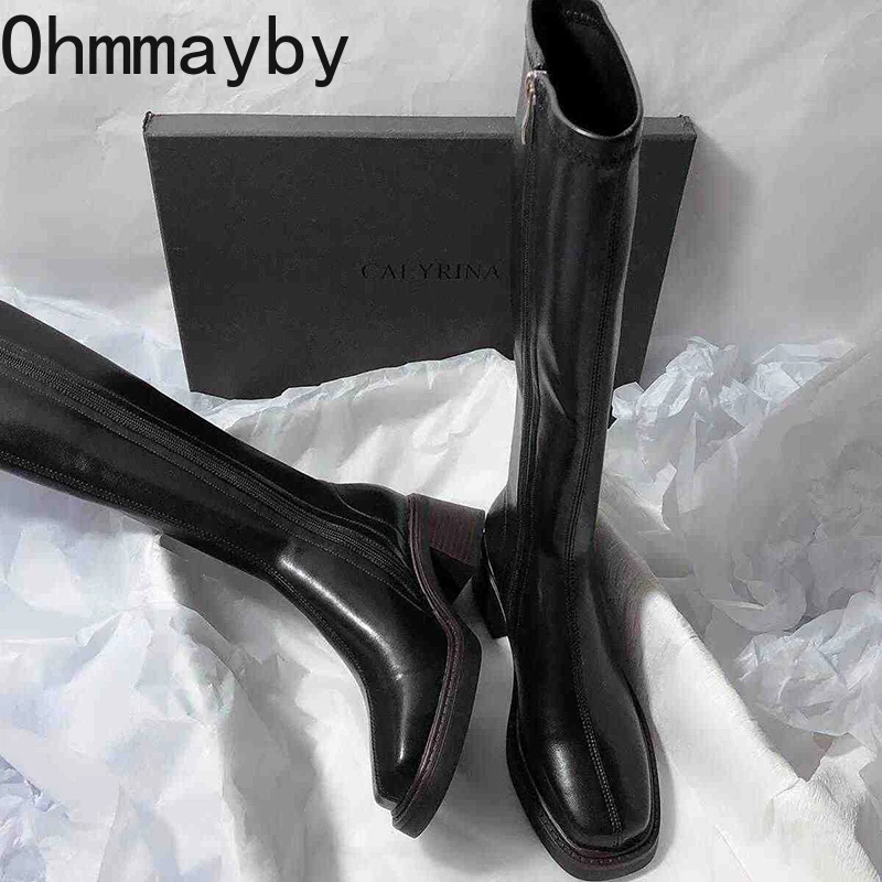 Vintage Thick Heel Women Knee  - Vintage Old Fashion recension och pris