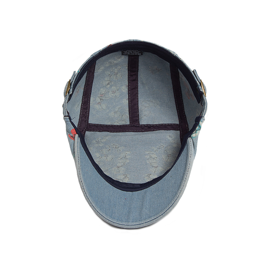 New Vintage Print Denim Beret  - Vintage Fashion Nz recension och pris
