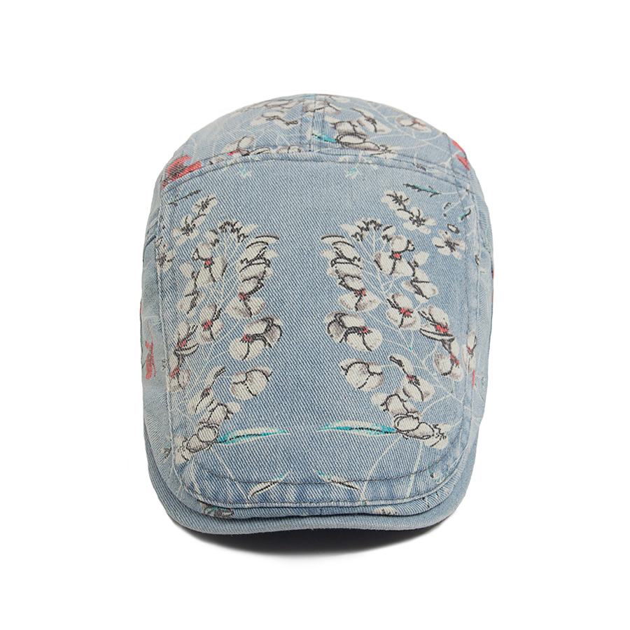 New Vintage Print Denim Beret  - Vintage Fashion Nz recension och pris