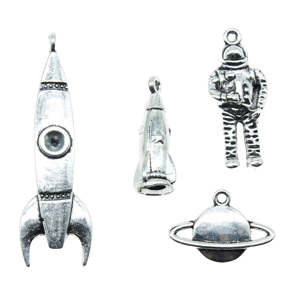 10pcs Charms Rocket Antique Si - Vintage Fashion Wholesale recension och pris