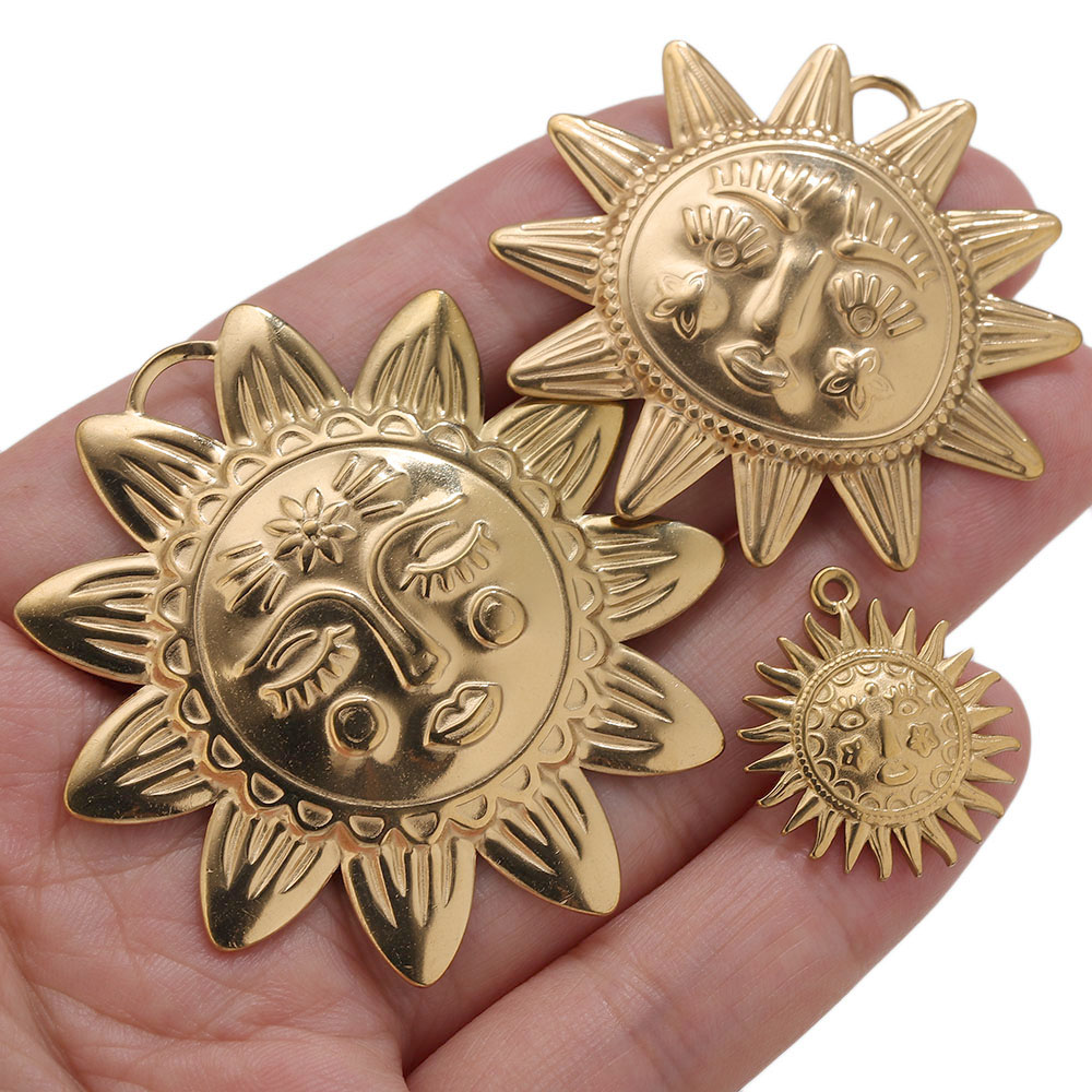 5pcs PVD Gold Charms Stainless - Vintage Fashion Online recension och pris
