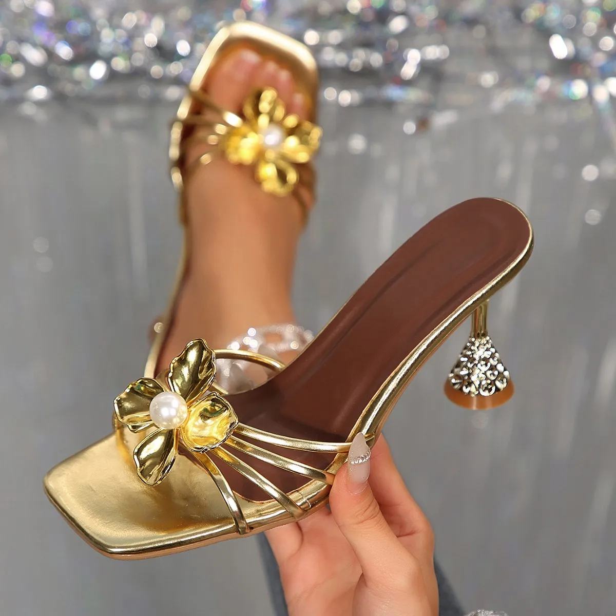 Vintage Metal Flower Crystal C - Vintage Fashion Online recension och pris