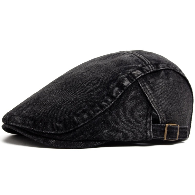 Adjustable Denim Cotton Beret  - Vintage Fashion Nz recension och pris