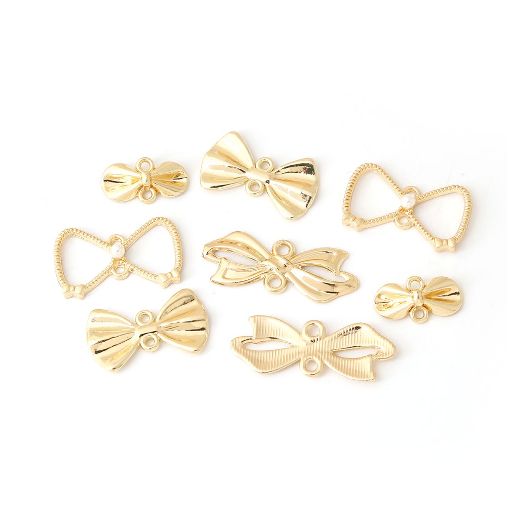 Vintage Antique Gold Bow Charm - Vintage Fashion Nz recension och pris