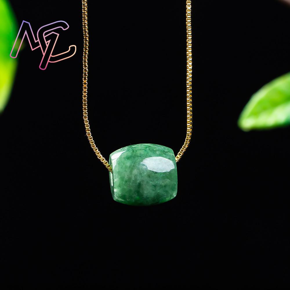 Natural Real Jade Bead Pendant - Vintage Women Fashion recension och pris