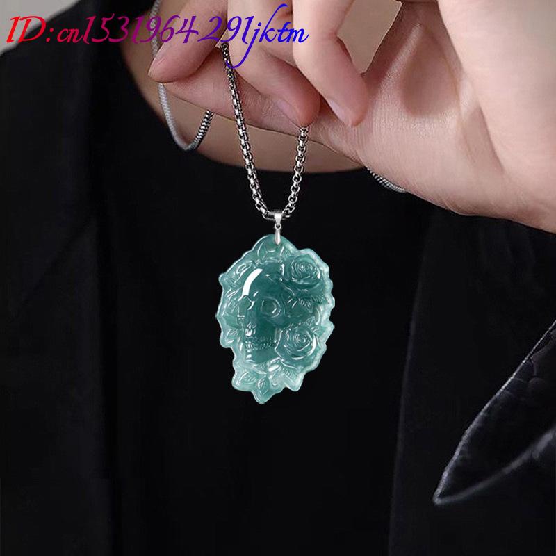 Natural Burmese Jadeite Skull  - Vintage Women Fashion recension och pris